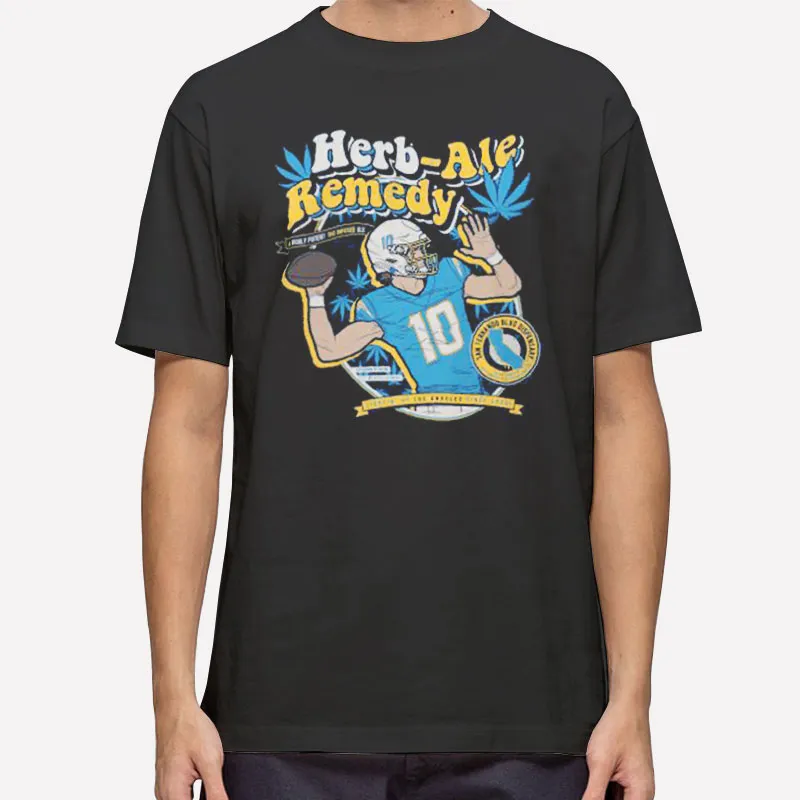 Justin Herbert Chargers Fake Craft Beer Label Shirt
