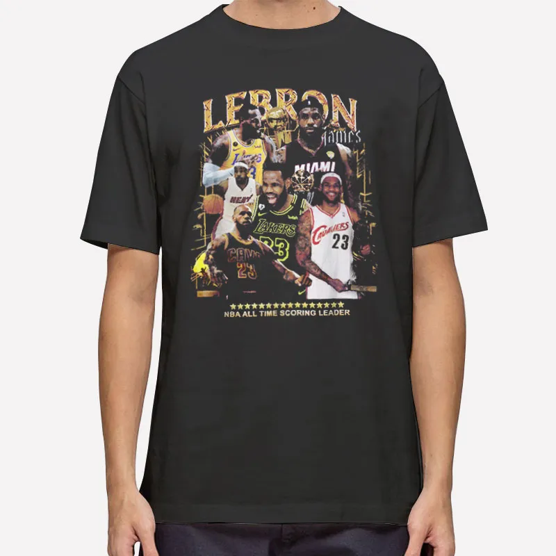Mens T Shirt Black 90s Vintage Basketball Lebron James Sweatshirt