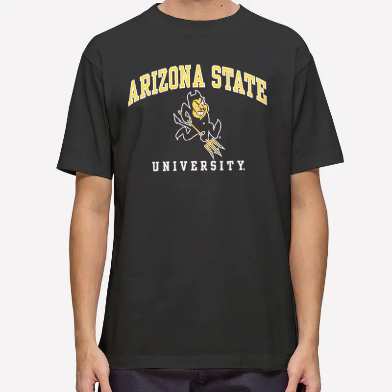 Mens T Shirt Black College Sun Devils Arizona State University Hoodie
