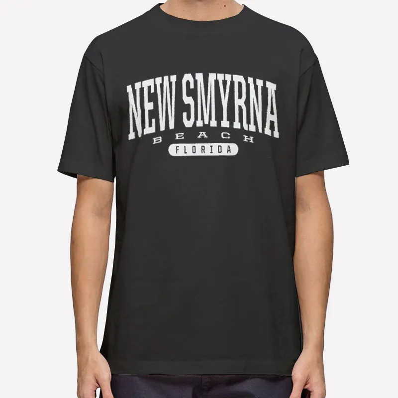 Mens T Shirt Black New Smyrna Beach Florida Sweatshirt
