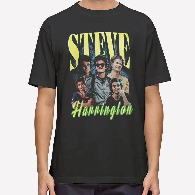 Mens T Shirt Black Retro Vintage Steve Harrington Sweatshirt