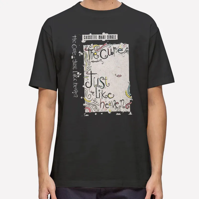 Mens T Shirt Black The Cure Just Like Heaven Album Merch Sweatshirt