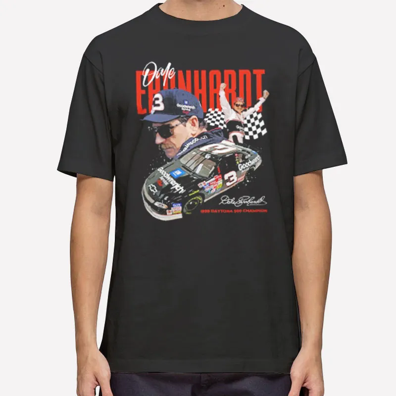 Mens T Shirt Black Vintage Inspired Dale Earnhardt Sweatshirt