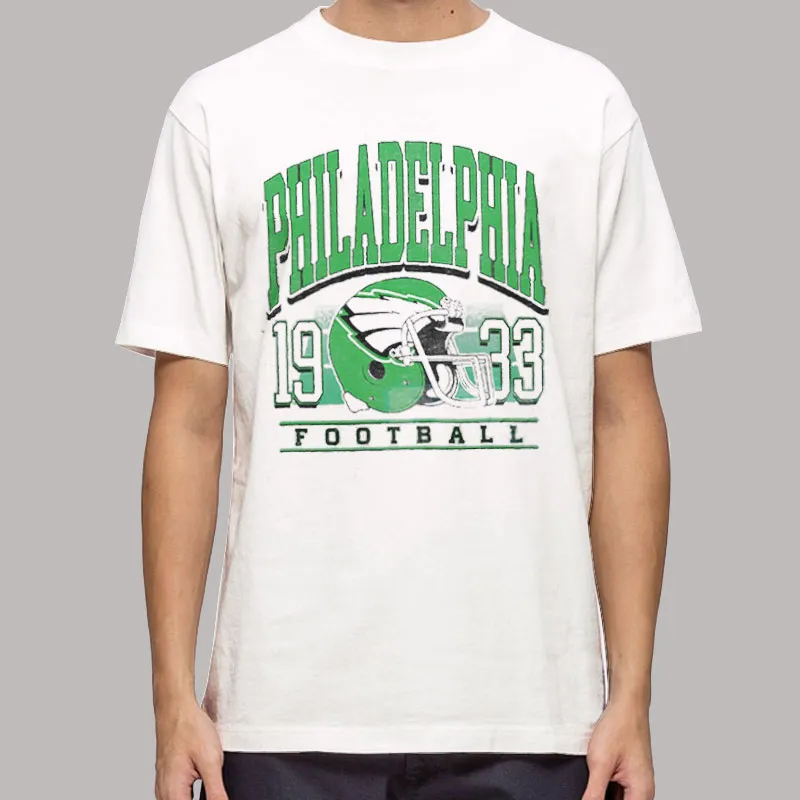 Mens T Shirt White Vintage Philadelphia Football Hoodie