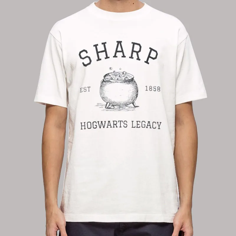 Mens T Shirt White Wizard House Professor Sharp Potter Merch Sweatshirt