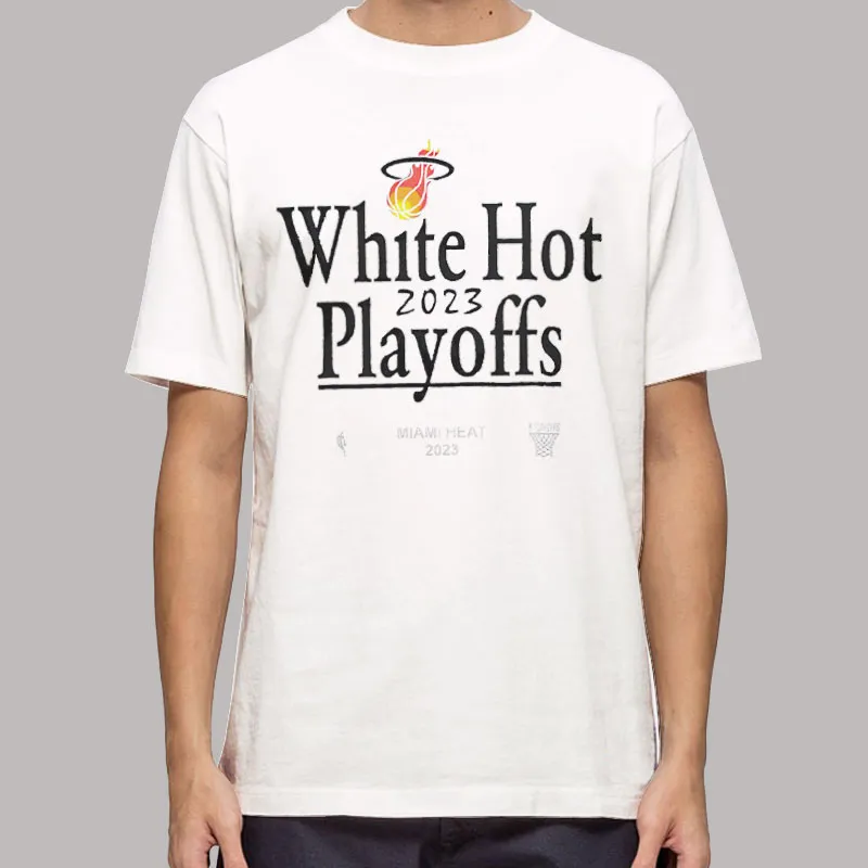 Miami Heat White Hot Playoffs Shirt