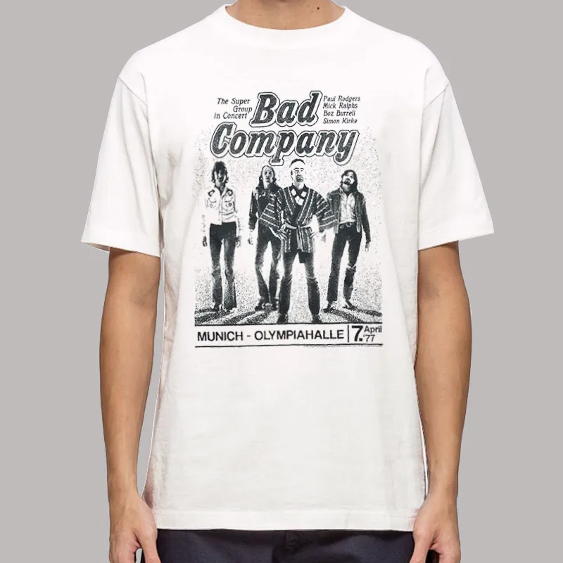 Munich Concert 77 Bad Company T Shirts