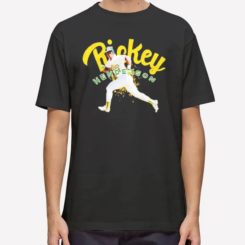 Oakland Athletics Running Rickey Henderson T Shirt