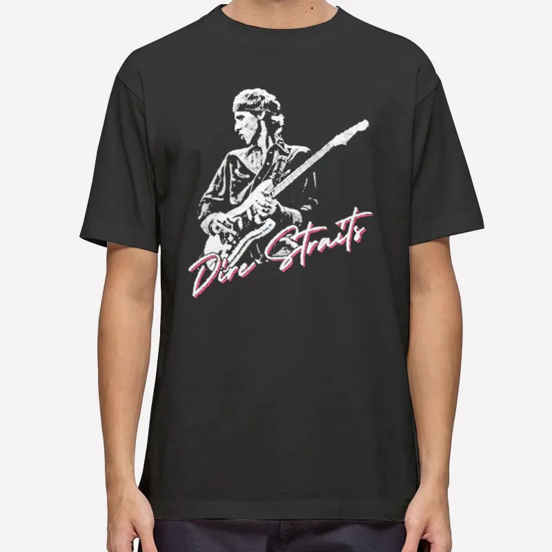 Retro Faded Dire Straits T Shirt