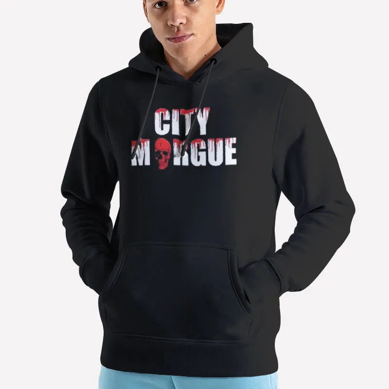 Unisex Hoodie Black City Morgue Vlone Drip Shirt Two Side Print