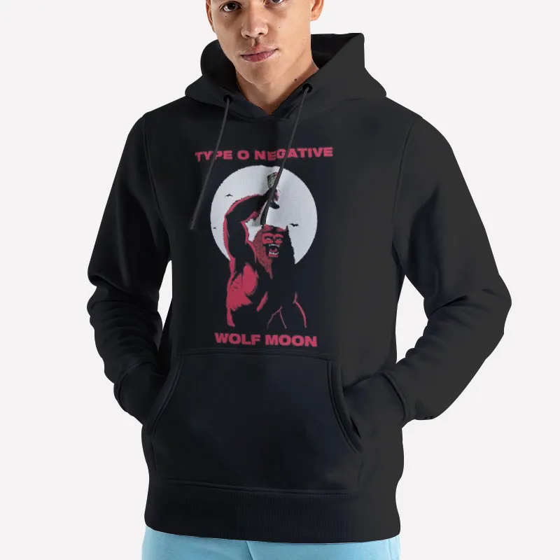 Unisex Hoodie Black Funny Type O Negative Wolf Moon Shirt Two Side