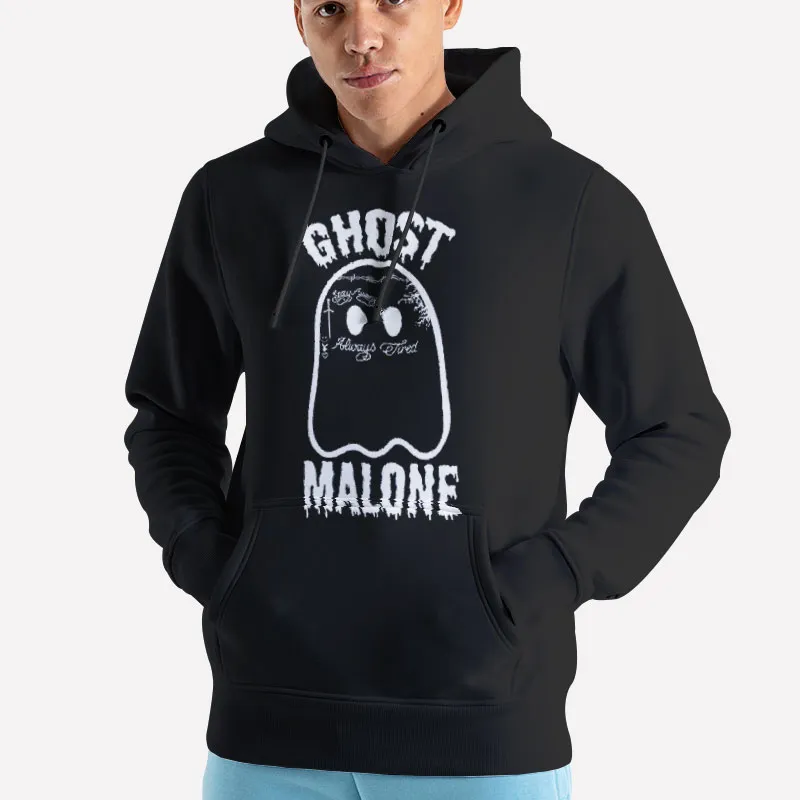 Unisex Hoodie Black Ghost Malone Horror Halloween Shirt