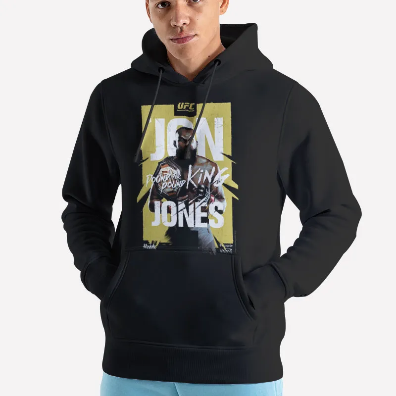 Unisex Hoodie Black Greatest Fighter Ever Jon Jones Shirt