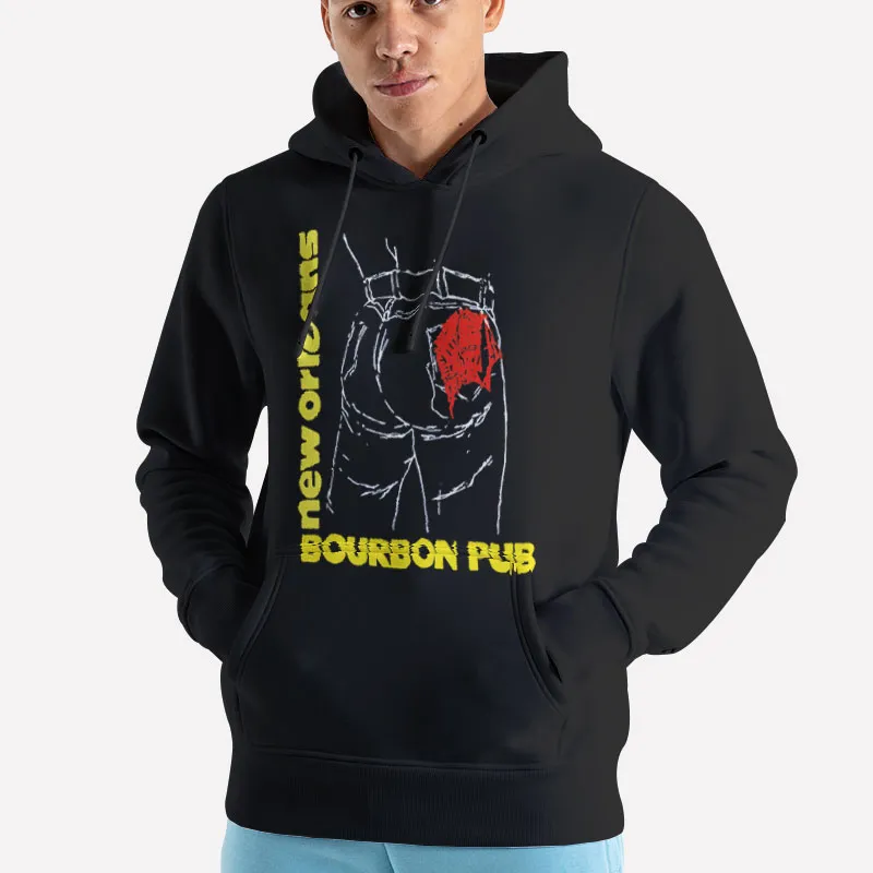 Unisex Hoodie Black Remake Bourbon Pub New Orleans Sweatshirt