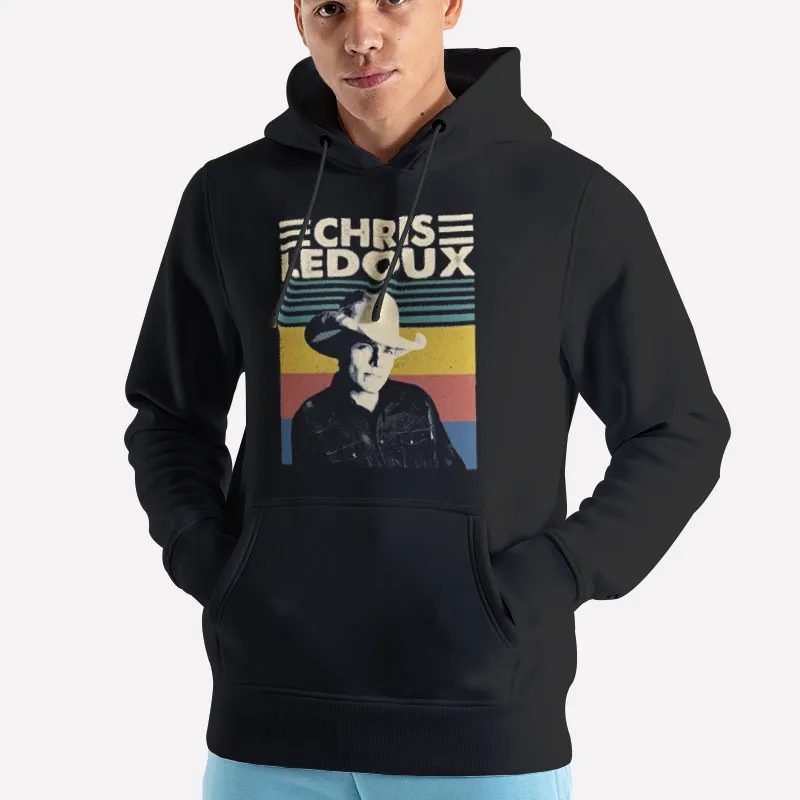 Unisex Hoodie Black Retro Vintage American Singer Chris Ledoux Shirt