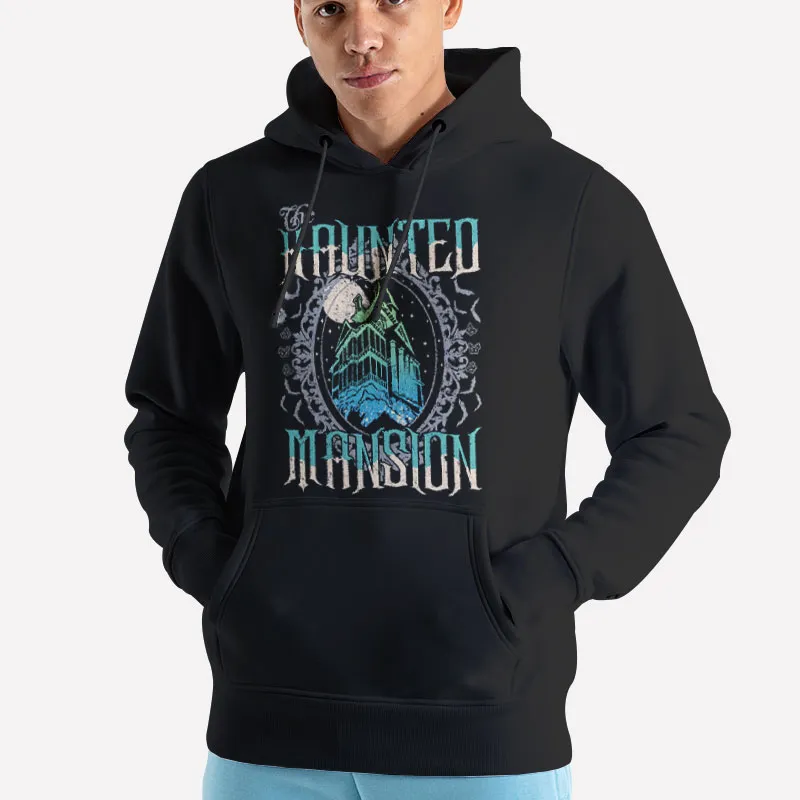 Unisex Hoodie Black Retro The Haunted Mansion Hitchhiking Ghosts Shirt