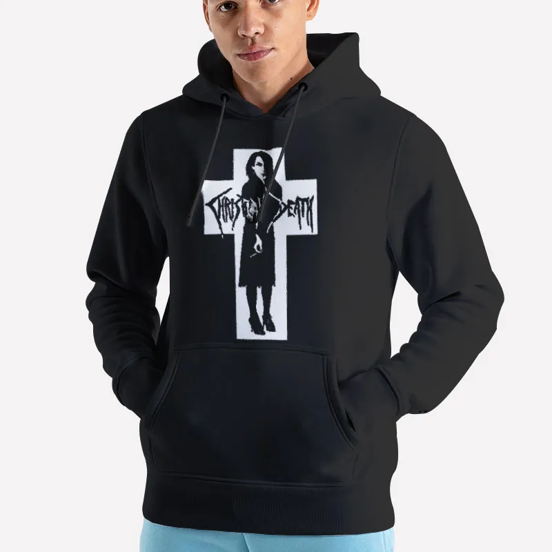 Unisex Hoodie Black Rozz Williams Christian Death Shirt