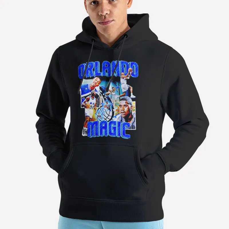 Unisex Hoodie Black Shaquille O'neal Dynamic Duo Vintage Orlando Magic Shirt