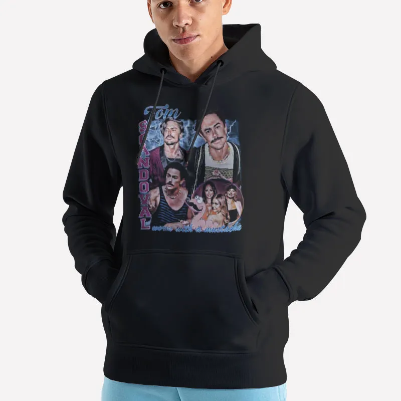 Unisex Hoodie Black Tom Sandoval Worm With A Musthace Shirt