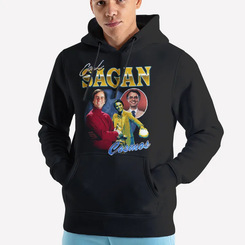 Unisex Hoodie Black Vintage Inspired Cosmos Carl Sagan T Shirt