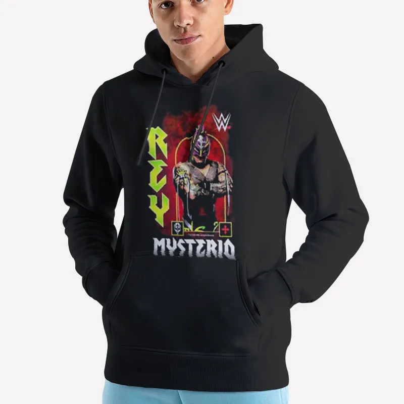 Unisex Hoodie Black Wwe Vintage Rey Mysterio Shirt