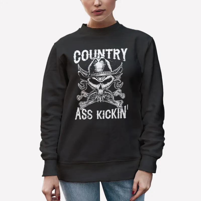 Unisex Sweatshirt Black Brock Lesnar Country Ass Kickin Shirt