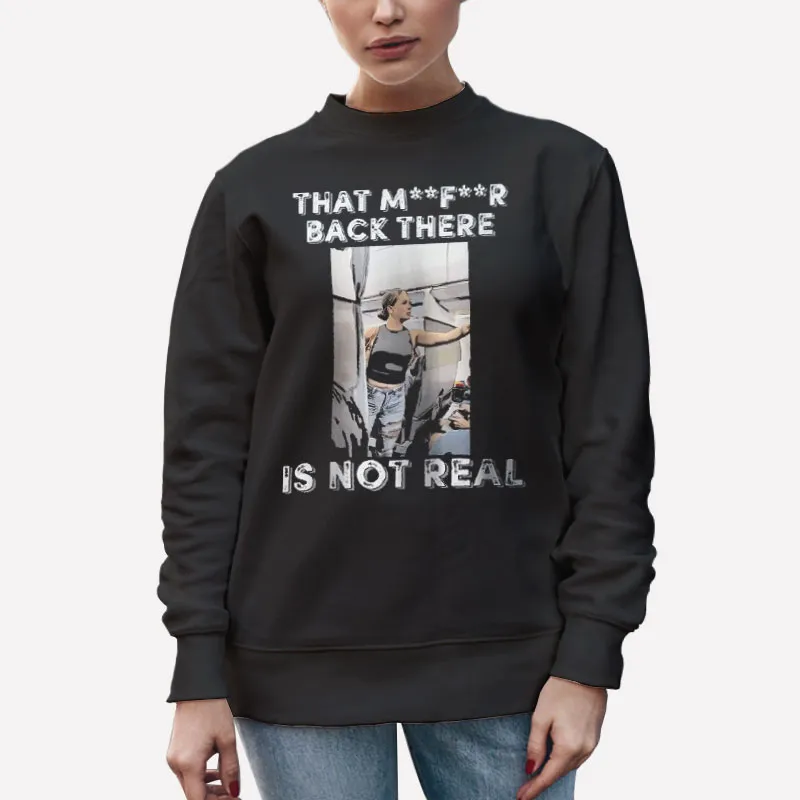Unisex Sweatshirt Black Crazy Airplane Lady That Mfer Is Not Real T Shirt