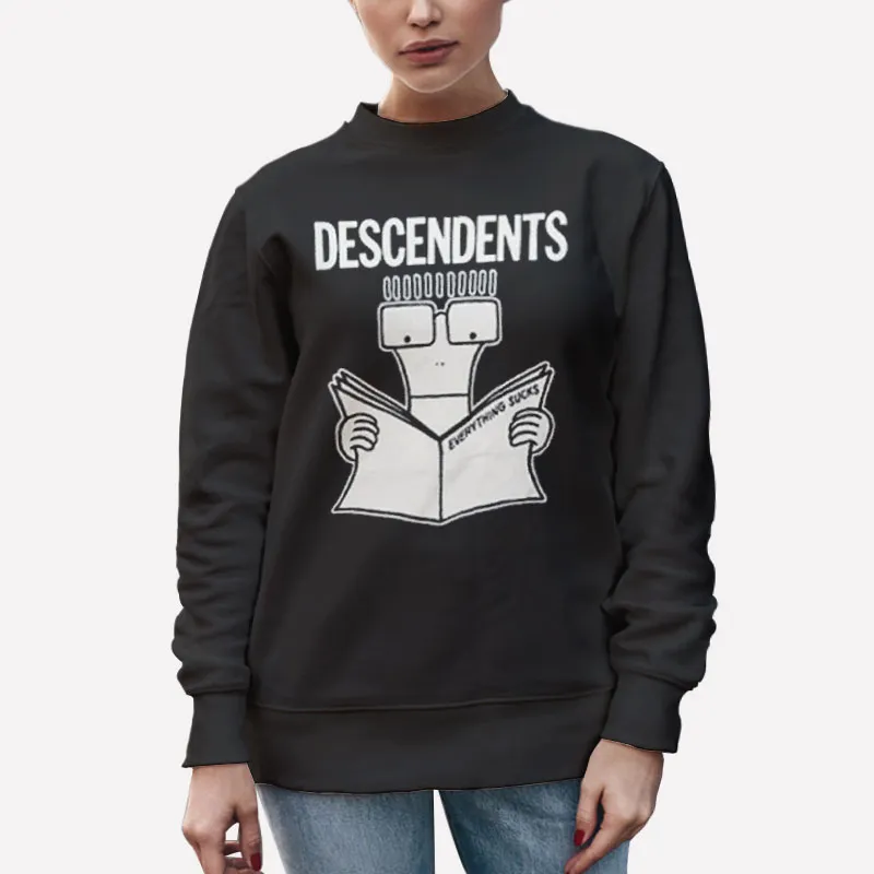 Unisex Sweatshirt Black Everything Sucks Descendents Tour Shirt