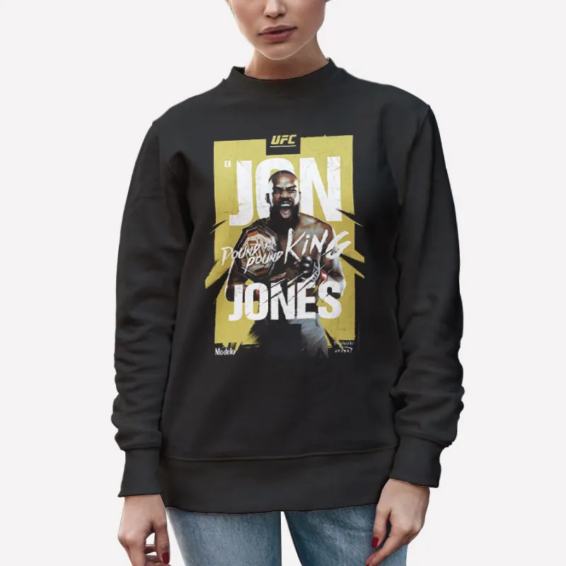 Unisex Sweatshirt Black Greatest Fighter Ever Jon Jones Shirt