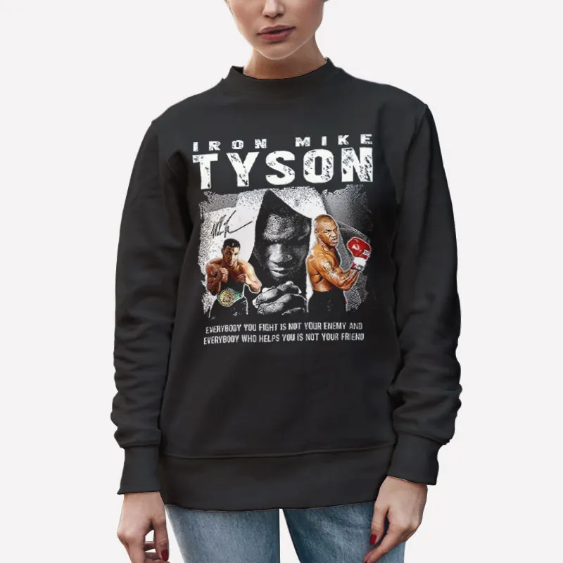 Unisex Sweatshirt Black Iron Mike Tyson Vintage T Shirt