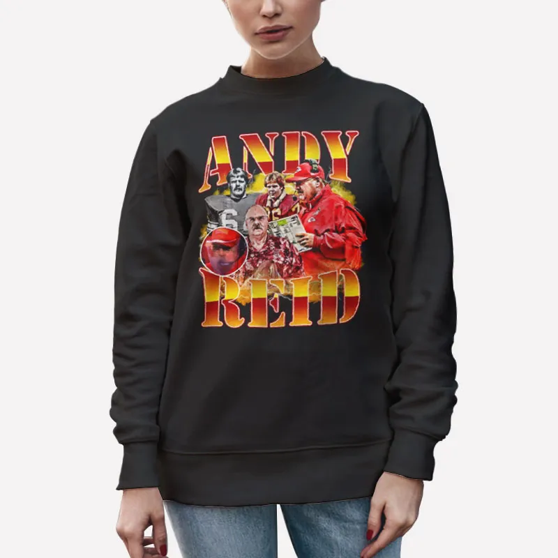 Unisex Sweatshirt Black Kansas City Chiefs Andy Reid T Shirt