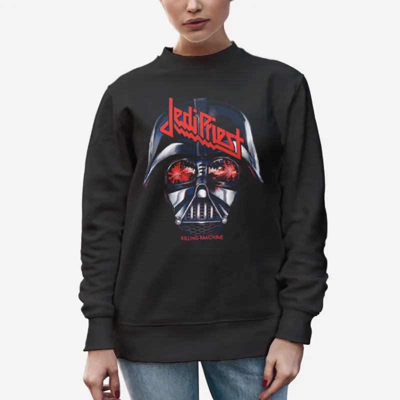 Unisex Sweatshirt Black Killing Machine Darth Vader Jedi Priest Shirt