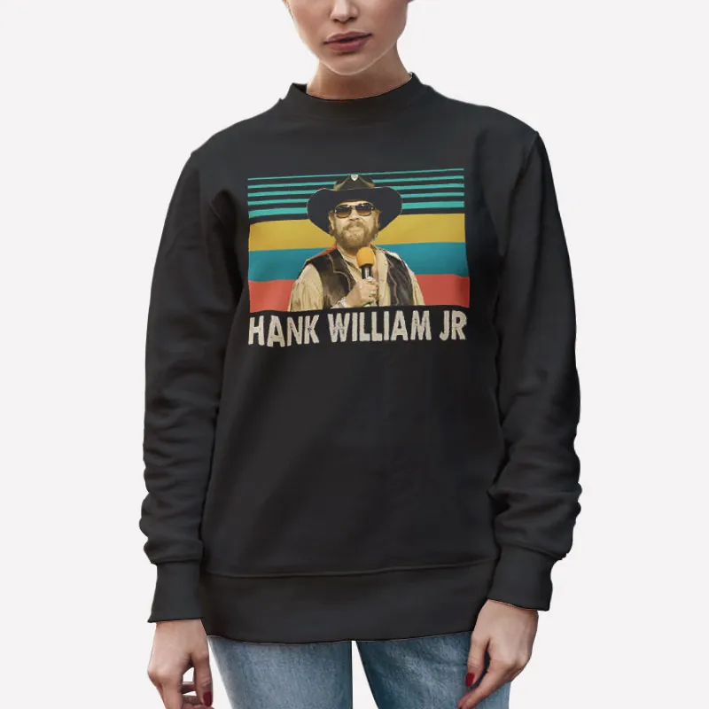 Unisex Sweatshirt Black Love Outlaw Music Vintage Hank Williams Jr T Shirt