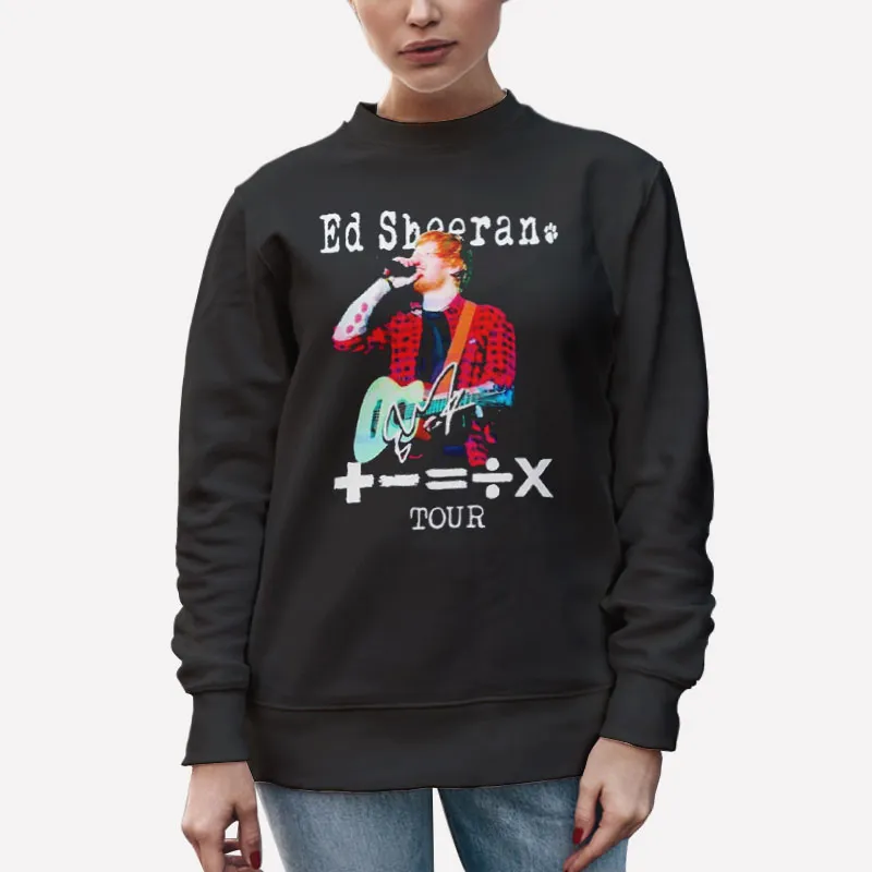 Unisex Sweatshirt Black Mathematics Tour Concert Ed Sheeran Hoodie