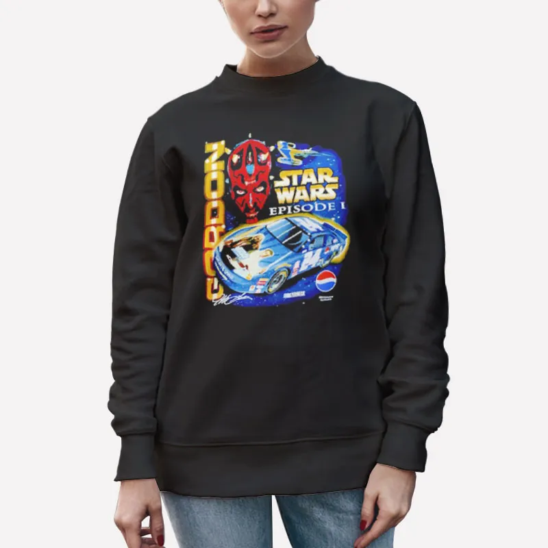 Unisex Sweatshirt Black Nascar Star Wars Darth Maul Jeff Gordon Shirt