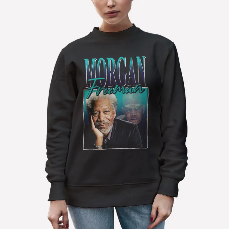 Unisex Sweatshirt Black Retro Invictus Morgan Freeman Shirt