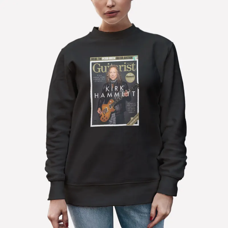 Unisex Sweatshirt Black Retro Metallica Lead Guitar Kirk Hammett Shirt