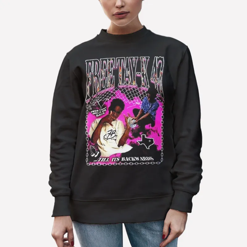Unisex Sweatshirt Black Retro Vintage Free Tay K Shirt