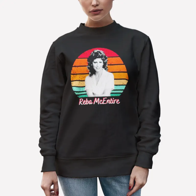 Unisex Sweatshirt Black Retro Vintage Reba Mcentire T Shirt