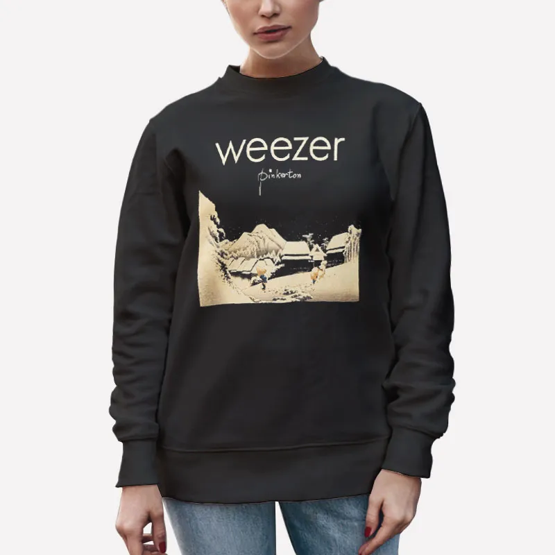 Unisex Sweatshirt Black Retro Vintage Weezer Pinkerton Shirt