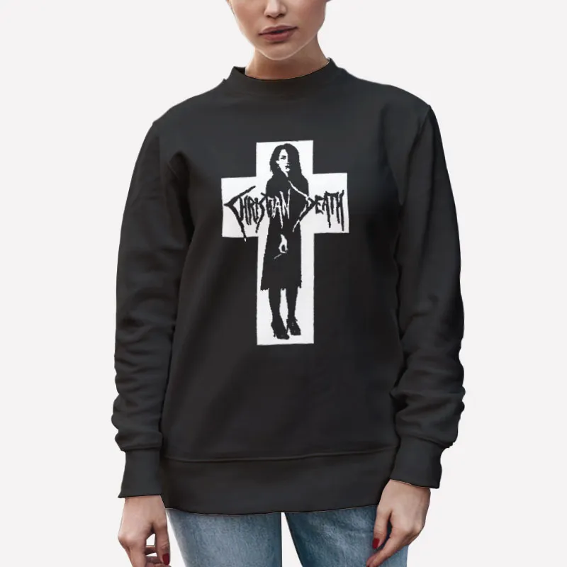 Unisex Sweatshirt Black Rozz Williams Christian Death Shirt