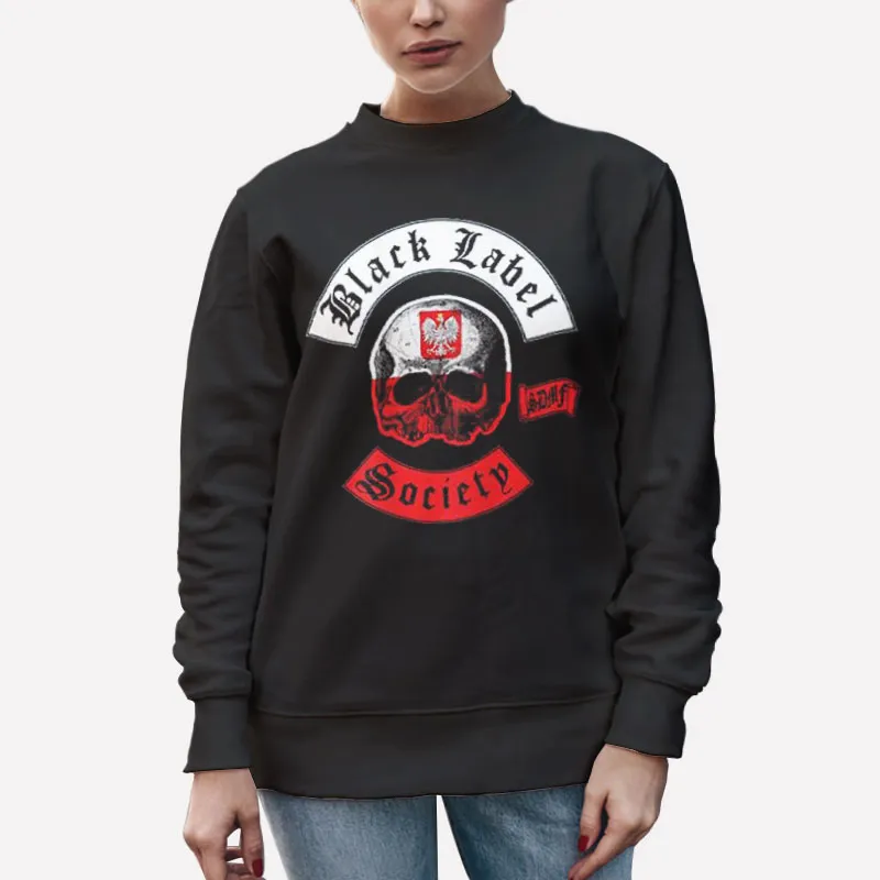 Unisex Sweatshirt Black Society Poland Chapter Black Label Shirt
