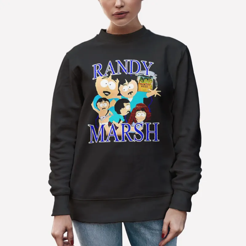 Unisex Sweatshirt Black South Park Tegridy Weed Randy Marsh Shirt