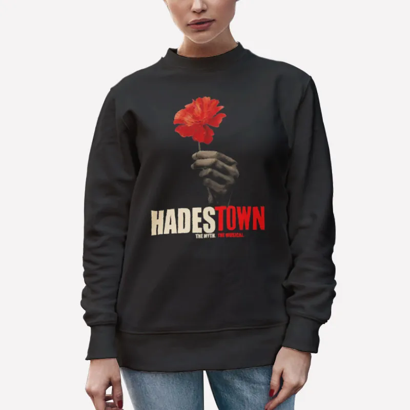Unisex Sweatshirt Black The Myth The Musical Flower Hadestown Tshirt