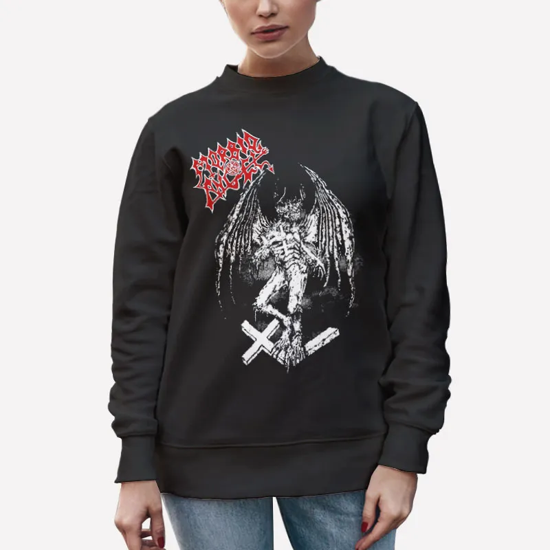 Unisex Sweatshirt Black Thy Kingdom Come Morbid Angel T Shirt