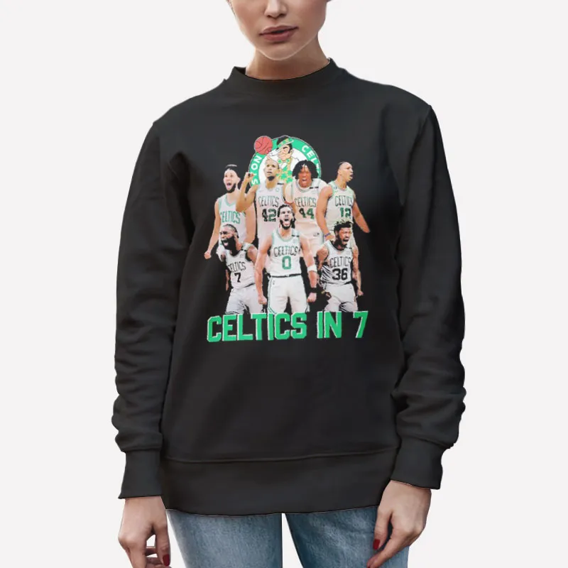 Unisex Sweatshirt Black Vintage Boston Celtics In 7 Shirt Team Player