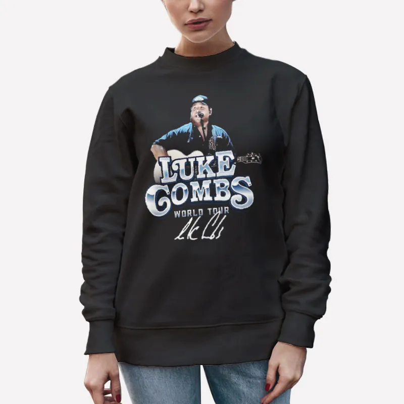 Unisex Sweatshirt Black Vintage Country Music Luke Combs Tour Shirts