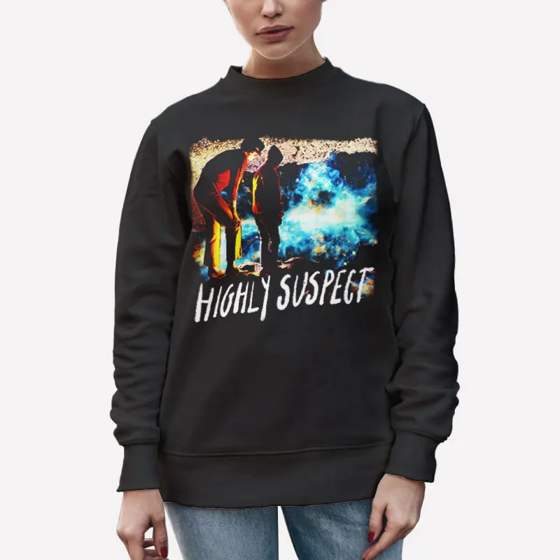 Unisex Sweatshirt Black Vintage Inspired Highly Suspect T Shirt