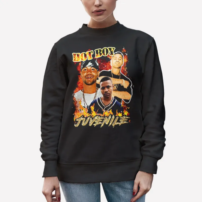 Unisex Sweatshirt Black Vintage Inspired Hot Boy Juvenile T Shirt