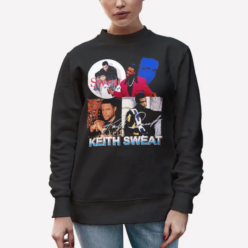 Unisex Sweatshirt Black Vintage Inspired Keith Sweat Shirt